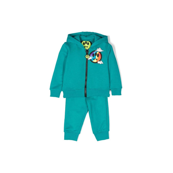 Barrow Kids Logo-Print Zip-Up Hoodie Tracksuit Set