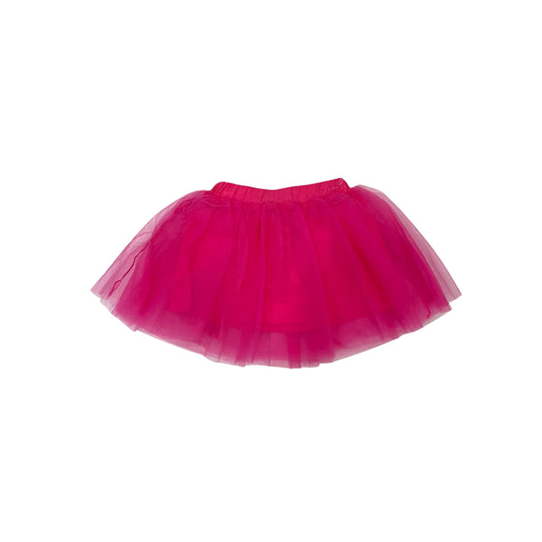 Girl Pink Cotton Logo Print Skirt