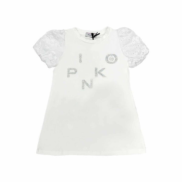 Girl White Cotton T-Shirt