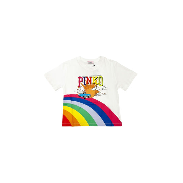 Girl White Cotton T-Shirt