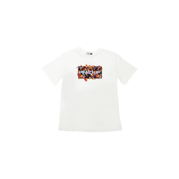 Girl White Cotton T-Shirt