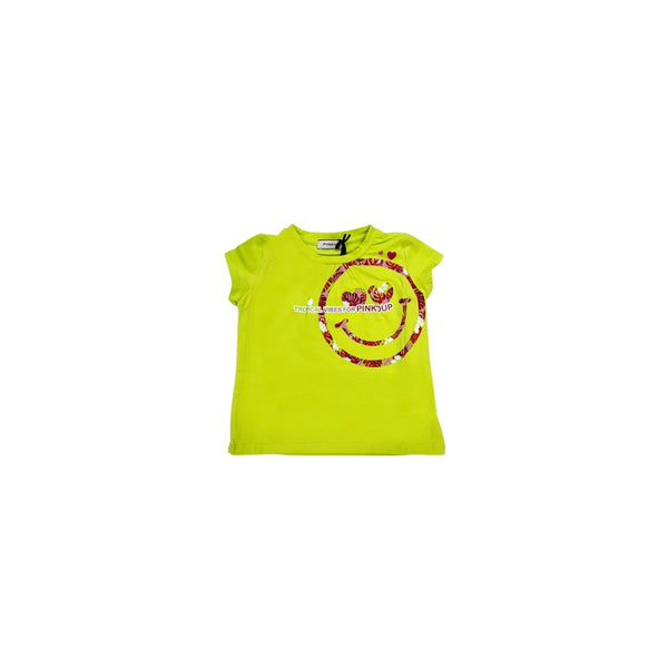 Girl Green Cotton T-Shirt