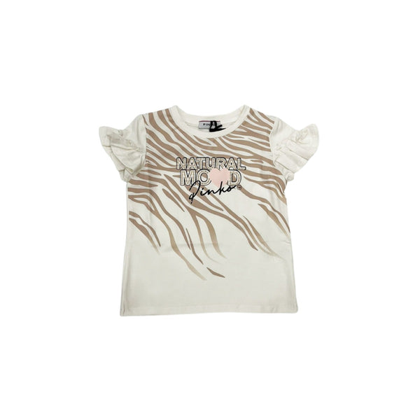 Girl Cream Cotton T-Shirt