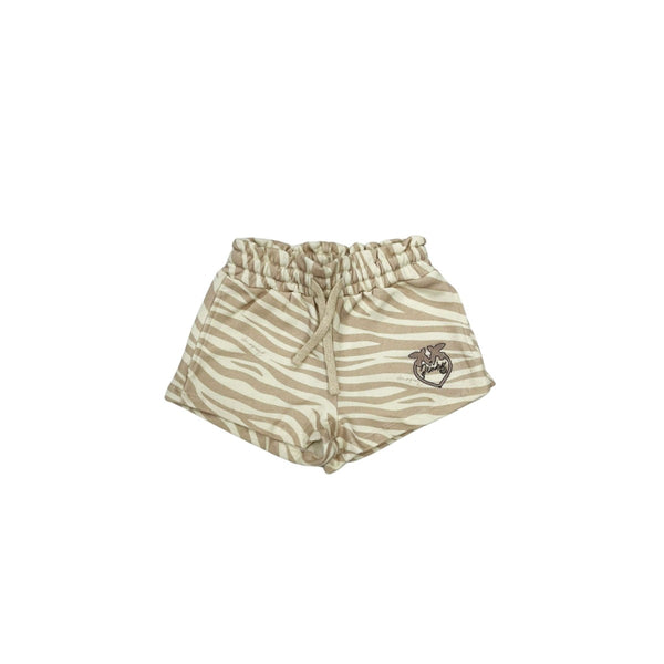 Girl Cream Cotton Shorts