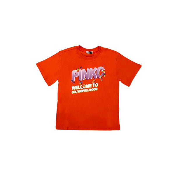 Girl Orange Cotton T-Shirt