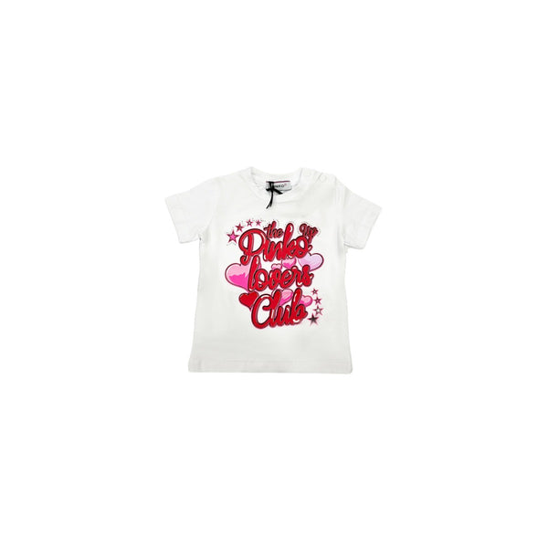 Girl White Cotton T-Shirt