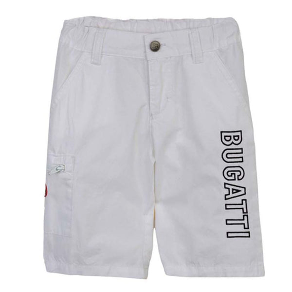 Boys White Logo Shorts