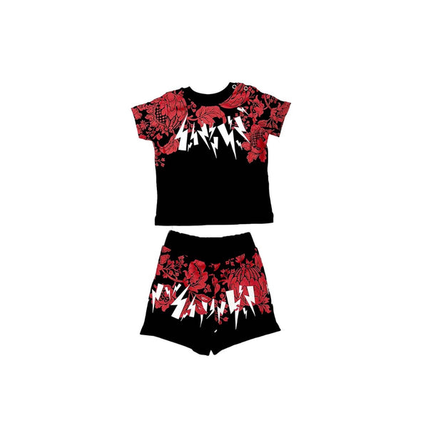 Kids Logo-Print Floral Two Piece Set
