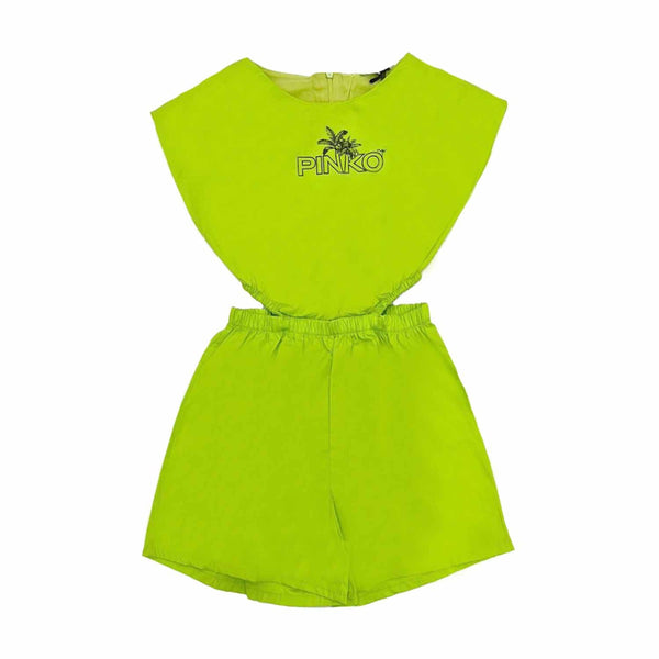 Girl Green Cotton Short set