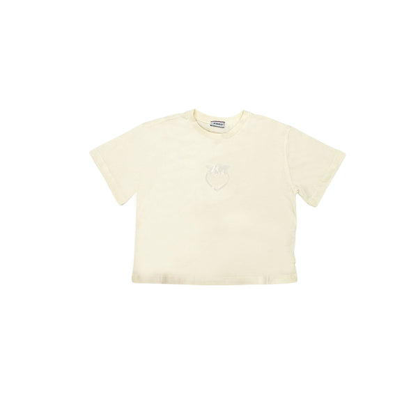 Girl Cream Cotton T-Shirt