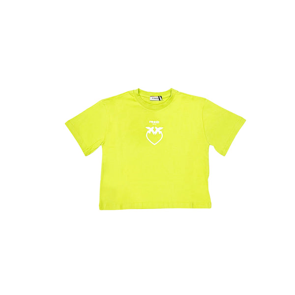 Girl Green Cotton T-Shirt