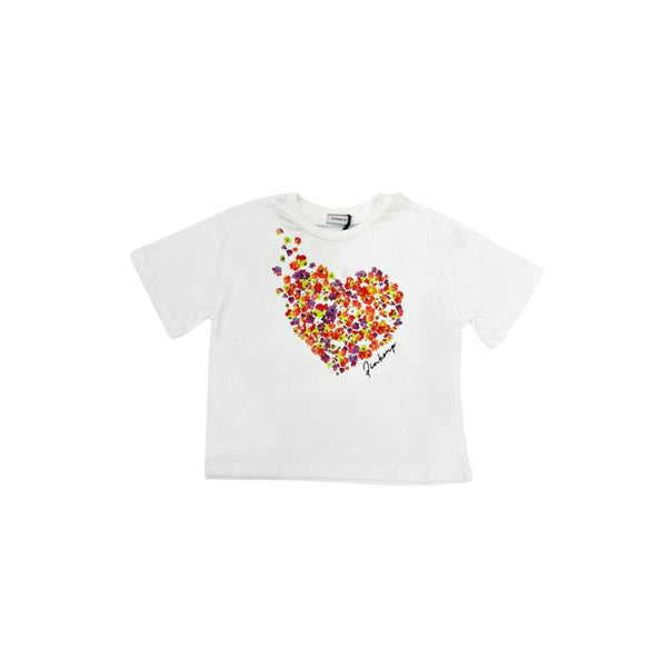 Girl White Cotton T-Shirt