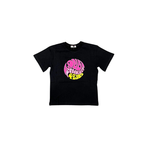 Girl Black Cotton T-Shirt