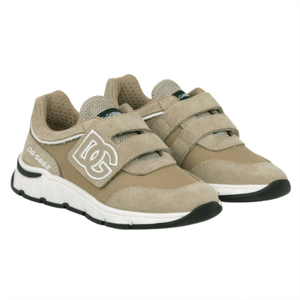 Boys Beige & White DG Sneaker