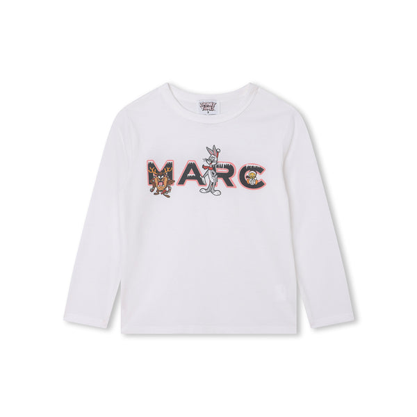 Kids White Organic Cotton Looney Tunes T-Shirt