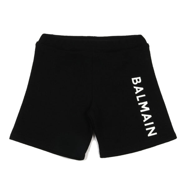 Baby Logo Print Black Shorts