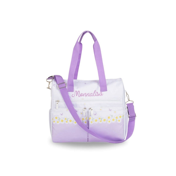 Lilac Purple Canvas Changing Bag (41cm)