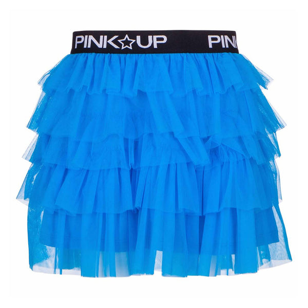 Blue Ruffle Skirt