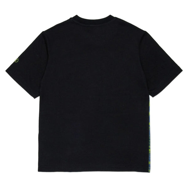 Boys Black Graphic Print T-Shirt