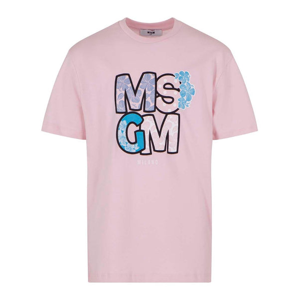Girls Pale Pink Cotton T-Shirt
