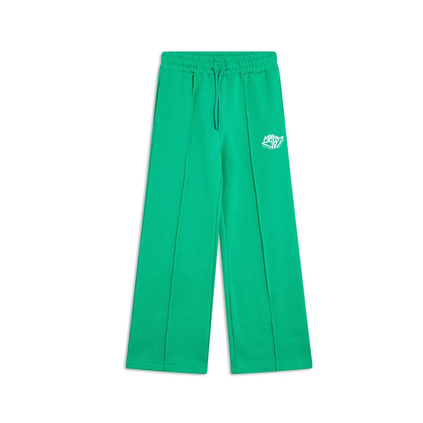 Unisex Green Logo-Print Cotton Trouser