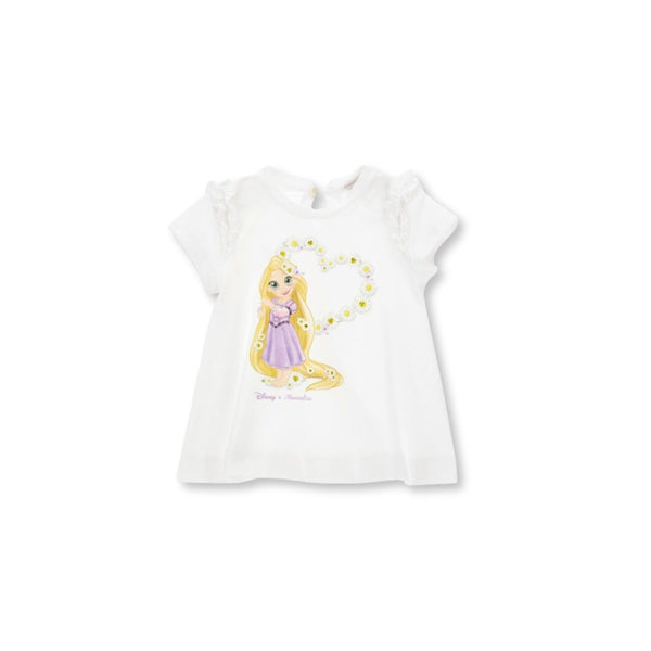 Baby Girls White Rapunzel Maxi T-shirt