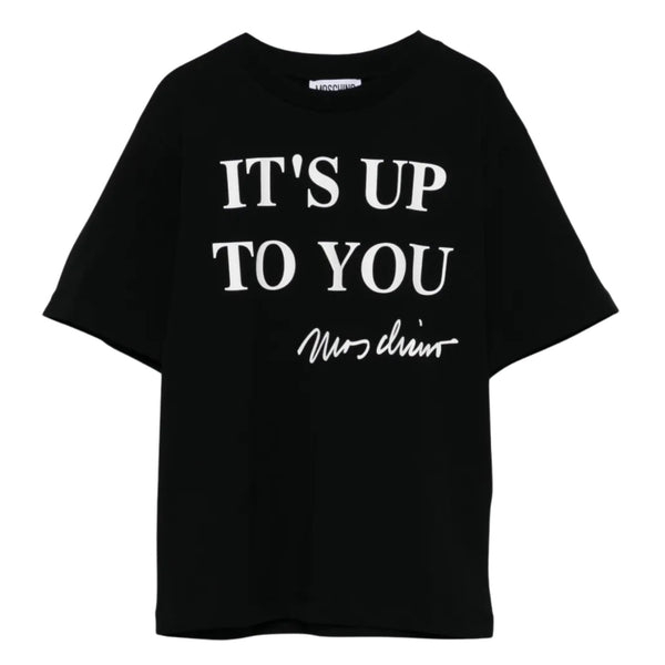 Unisex Black Cotton Half-Sleeves T-Shirt