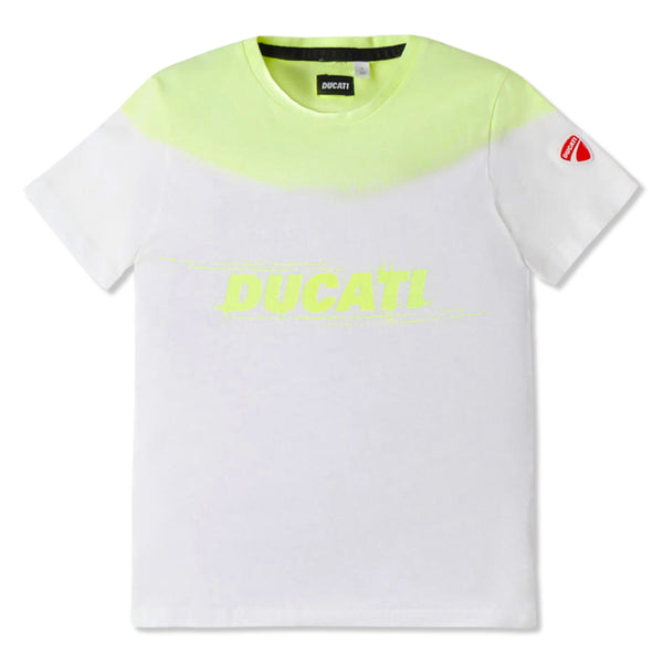Boys Green & White Cotton Logo T-shirt