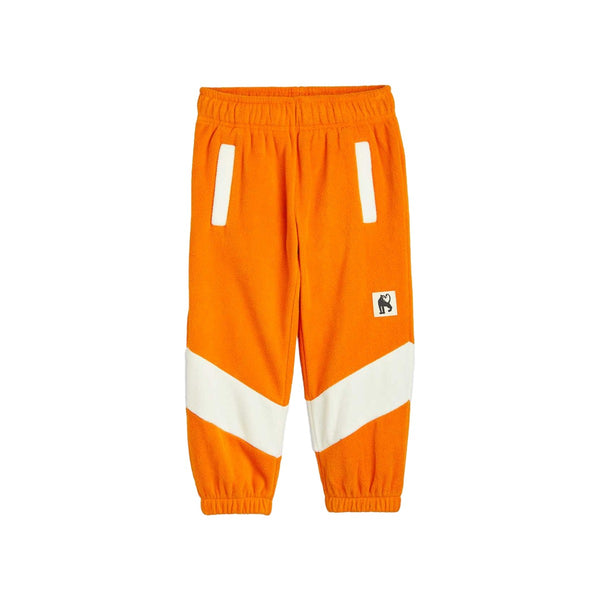 Kids Orange Fleece Stripe Trouser
