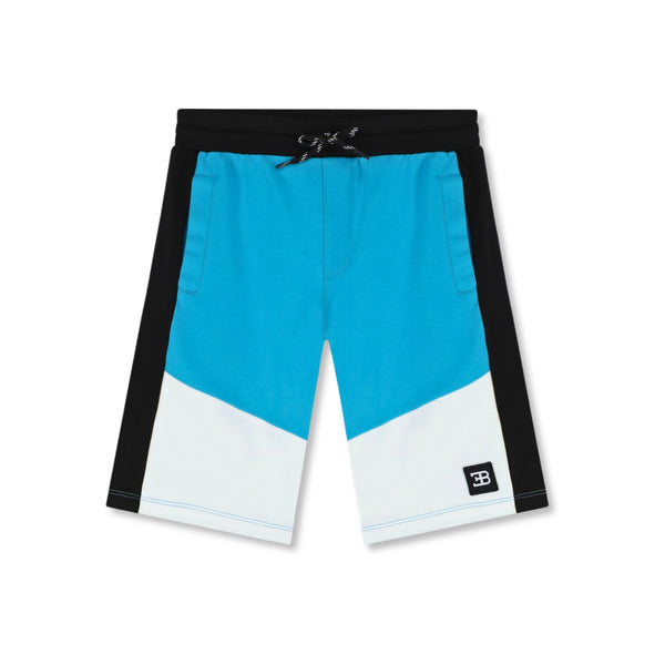 Boys Blue & White Cotton Shorts