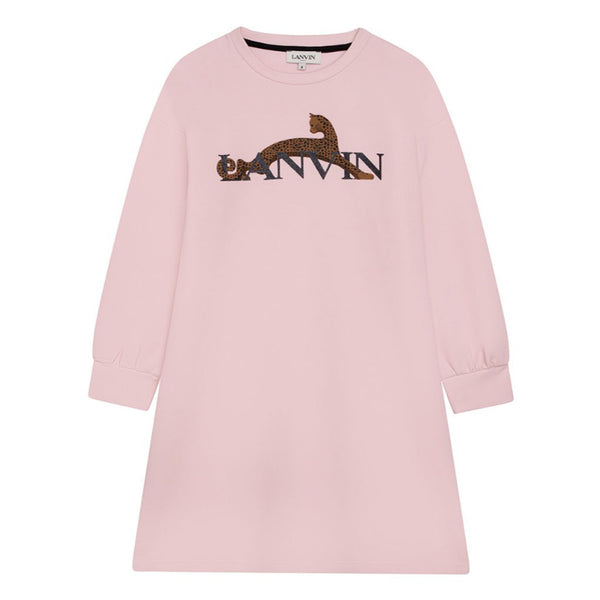 Girl Pale Pink Logo Dress
