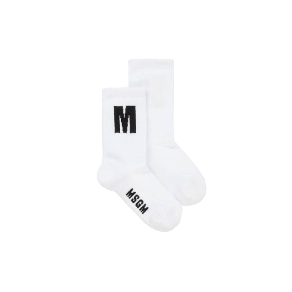 Kids White Cotton Socks