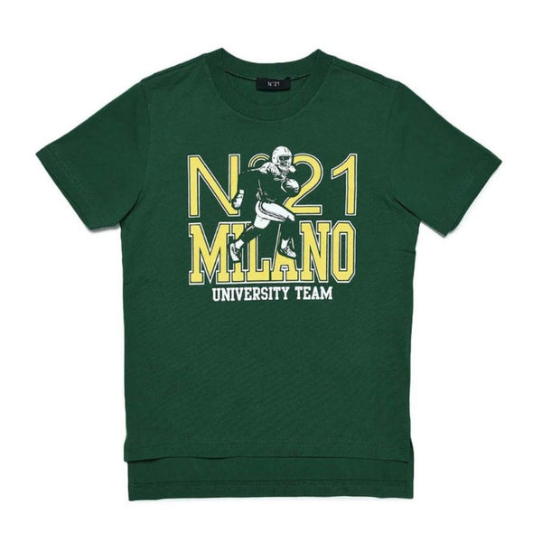 N21 Logo Print Cotton T-Shirt