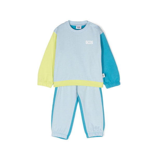 Kids Blue Logo Print Tracksuits