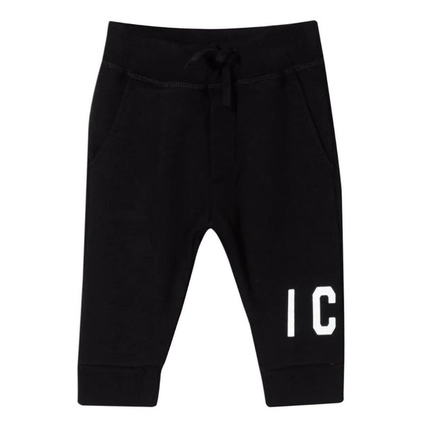 D2Kids Unisex Black Sweatpants For Baby