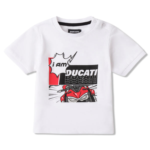 Boys White Graphic-Print T-shirt