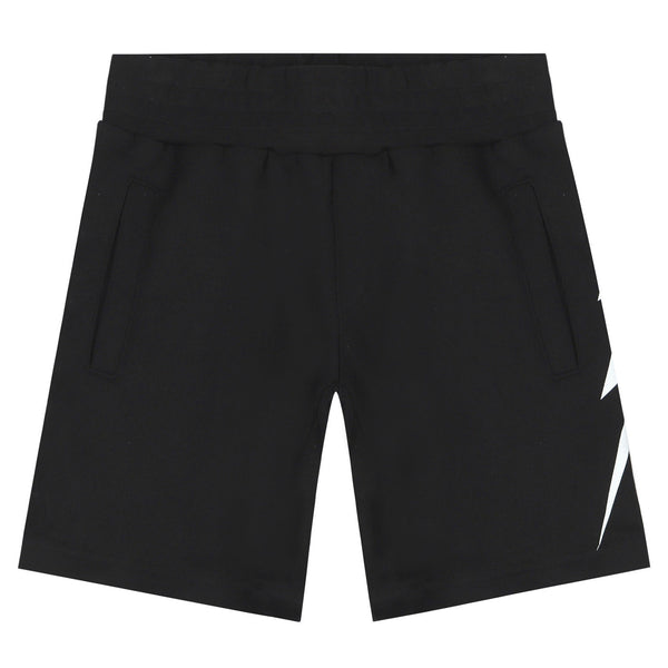 Black Thunder Print Joggers