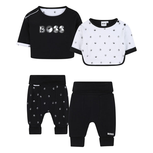 Baby Unisex Black Reversible Trouser Set