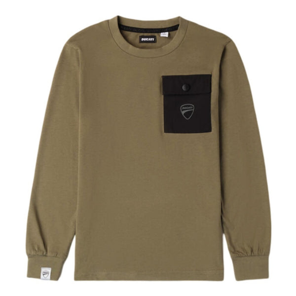 Boys Green Logo-Patch Cotton T-Shirt