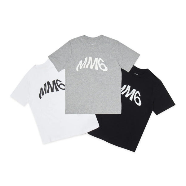 Kids Three Pack Logo Print Cotton T-Shirt