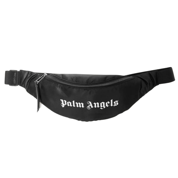 Unisex Black Logo-Print Shoulder Bag