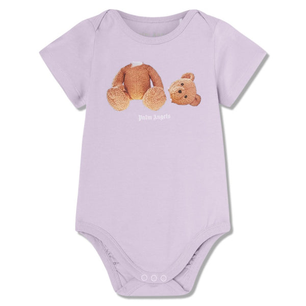 Baby Unisex Purple Bear-Print T-Shirt