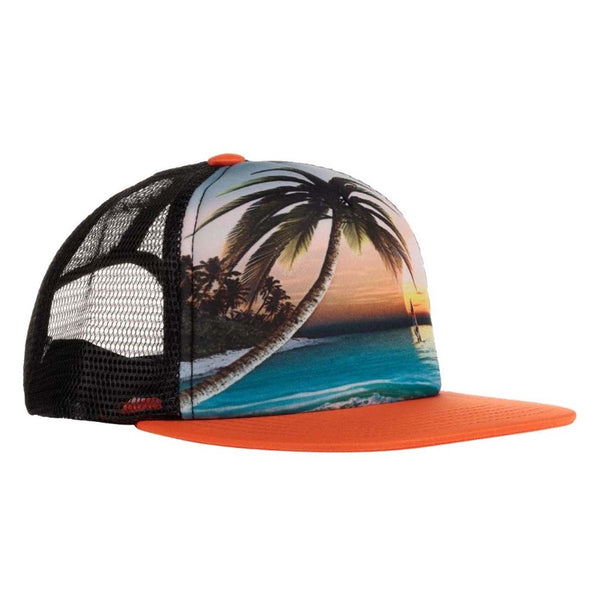 Boys Orange Palm Tree Cap