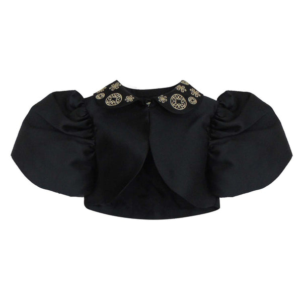 Black Silk Bolero Jacket
