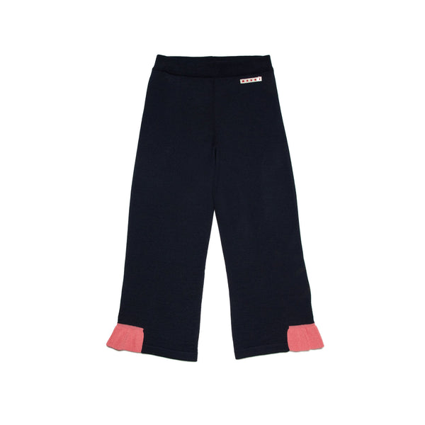 Girls Blue Wool Blend Trouser
