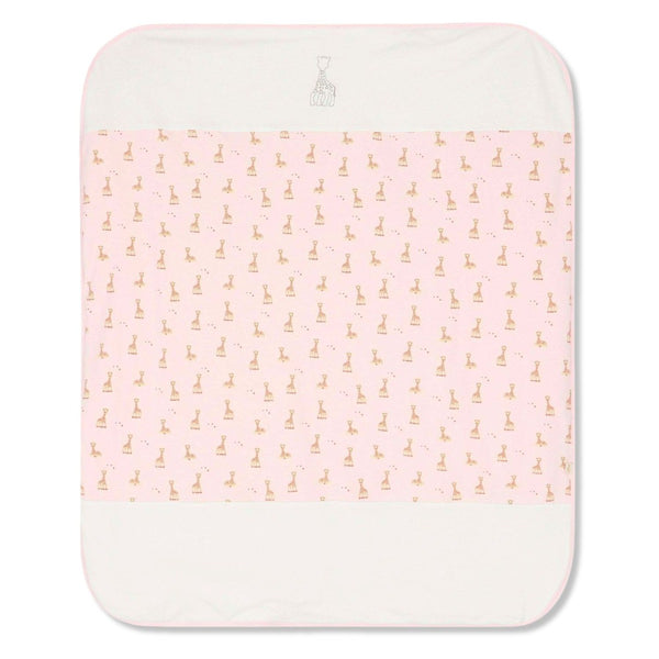 Baby Girls Pink Embroidered Logo Blanket