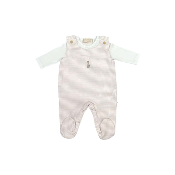 Pink & White 2 Piece Babygrow