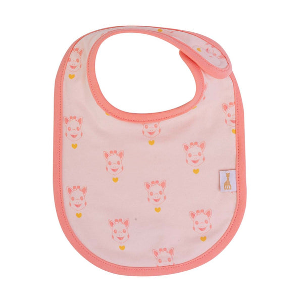 Baby Girl Logo Printed Pink Bib
