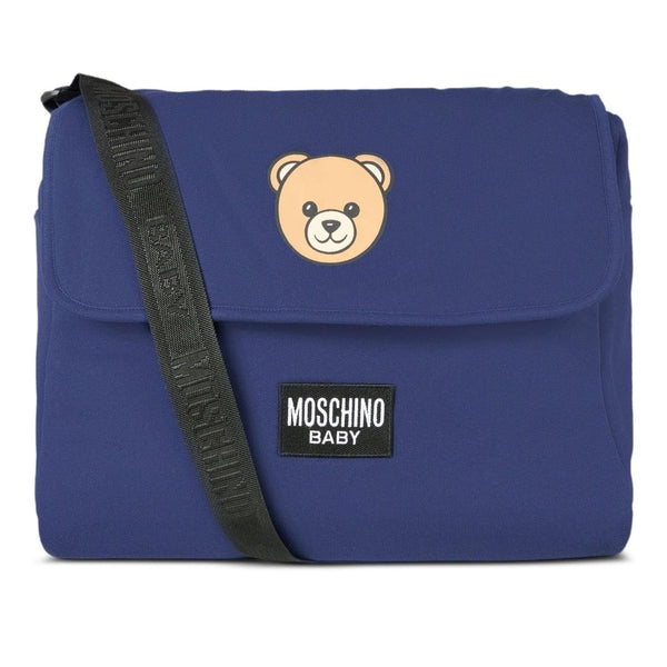 Baby Unisex Blue Logo-Print Changing Bags