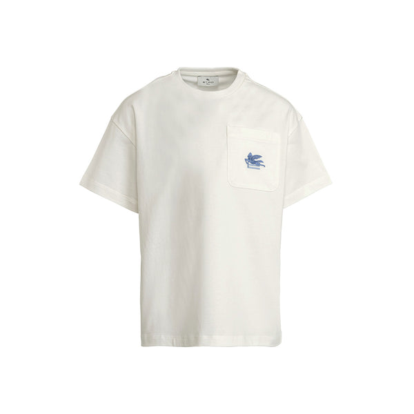 Unisex White Cotton Half Sleeves T-Shirt